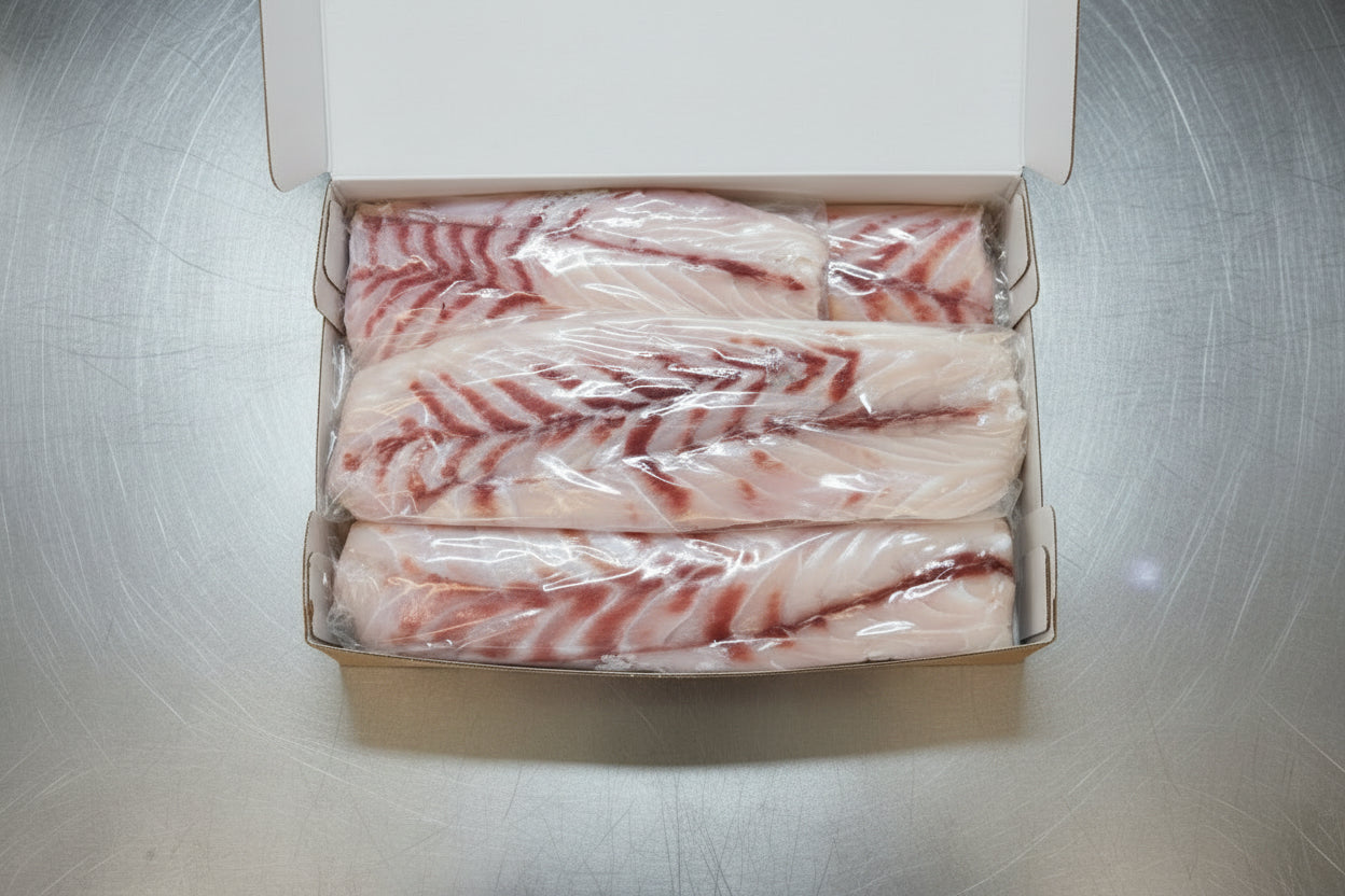 (7) Premium Wild-Caught King Threadfin Salmon 10kg Box SKIN ON